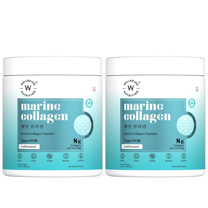 Pure Korean Marine Collagen Peptides | Unflavored | Combat Signs of Ageing